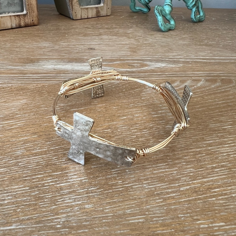 Gold Cross Bracelet
